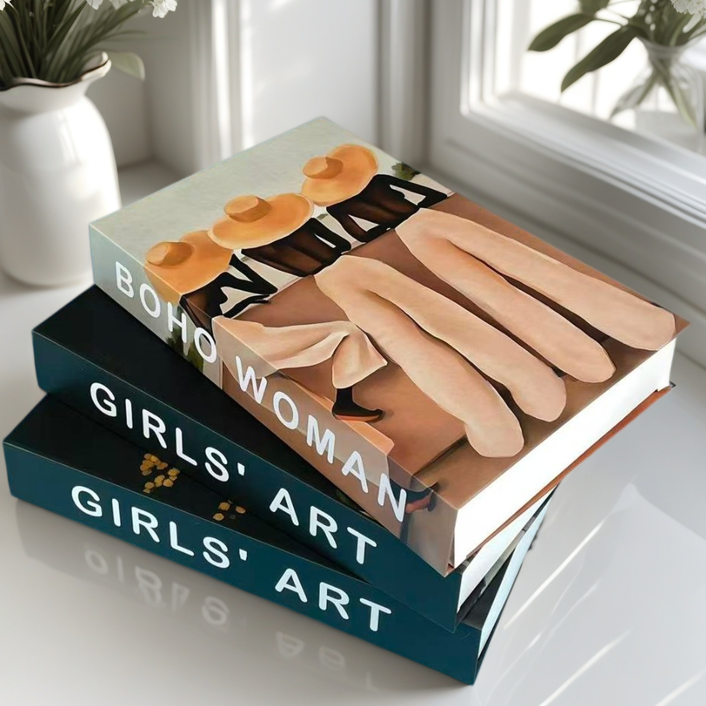 Interior Design Yearbook - Open Fake Book Storage Box Luxury