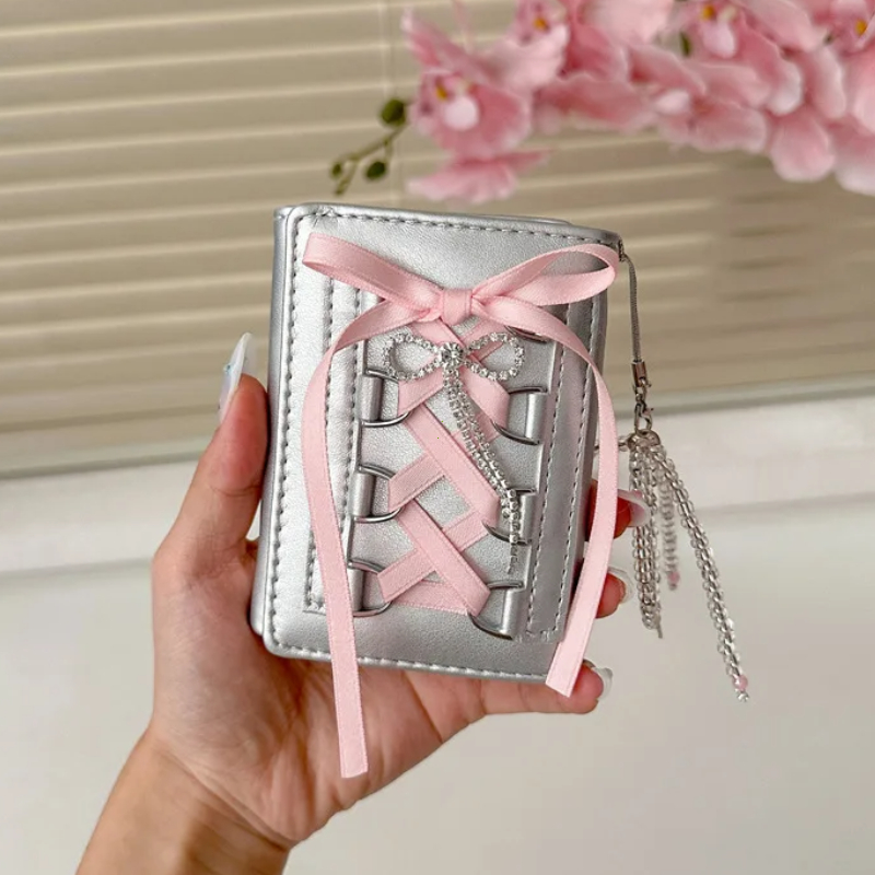 Y2k Silver Sweet Wallets for W - Interior Design Korean Style のレビューと価格