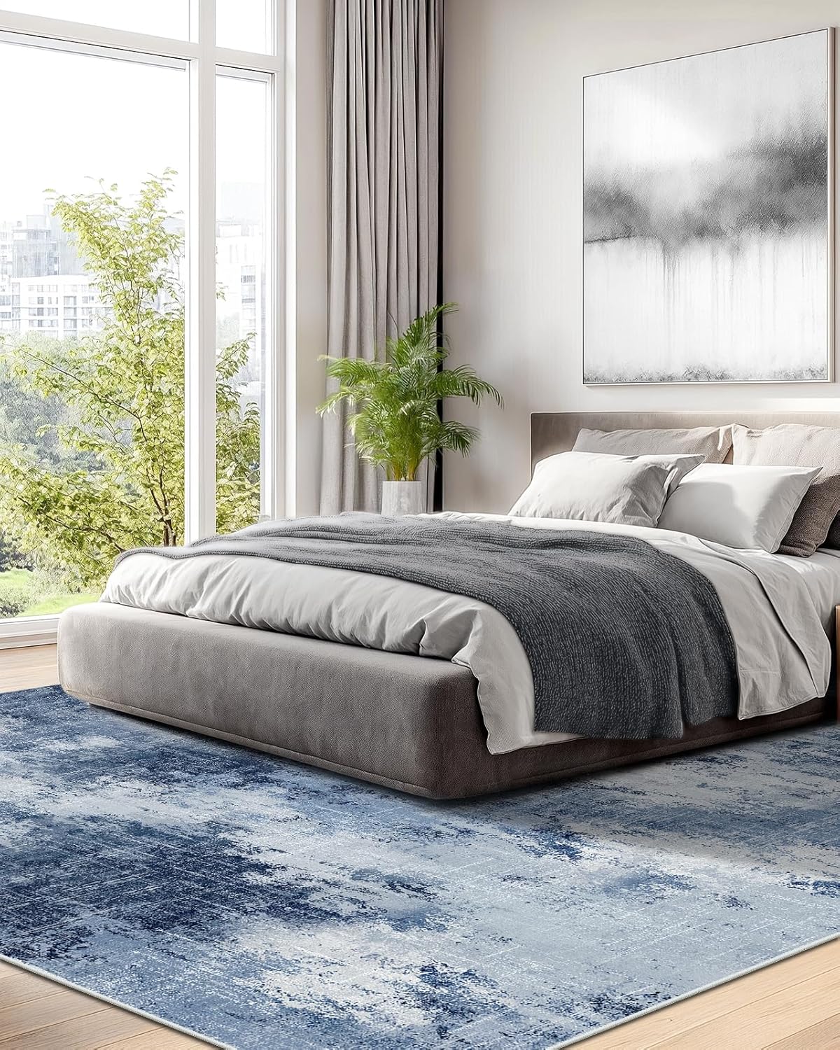 8x10 Washable Area Rug for Liv - Printed Rug Abstract のレビューと価格