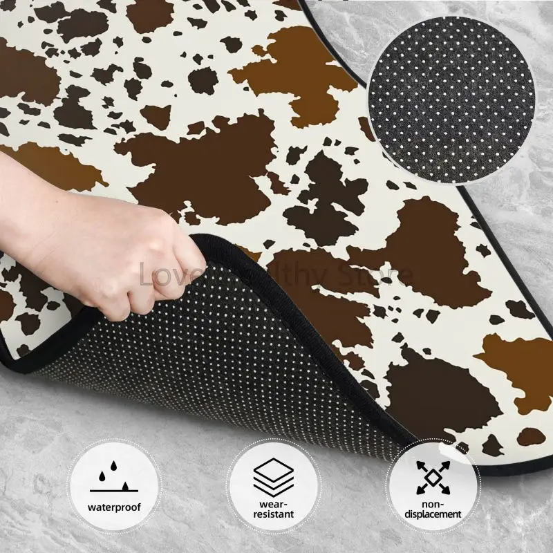 Cow Print Car Floor Mats of 4p - Printed Rug Abstract のレビューと価格
