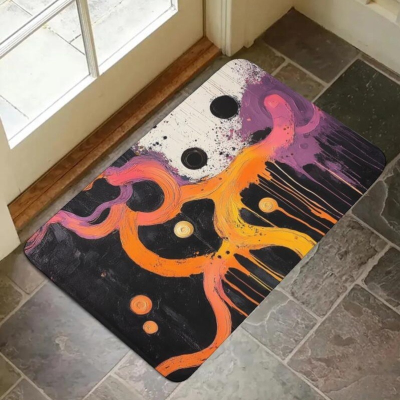 1PC Abstract Art Pattern Kitch - Printed Rug Abstract のレビューと価格