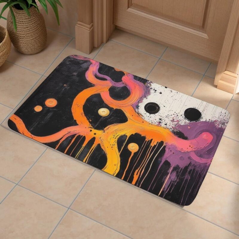 1PC Abstract Art Pattern Kitch - Printed Rug Abstract のレビューと価格