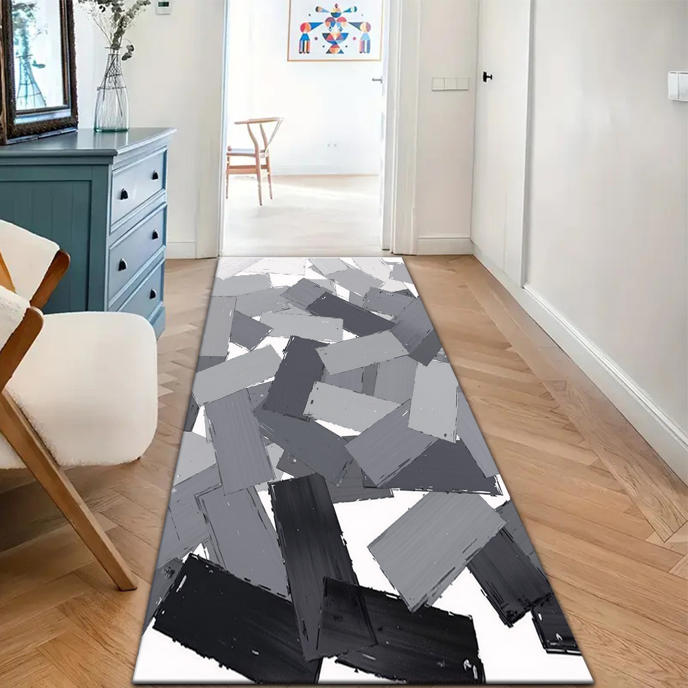 Modern Abstract Geometric Prin - Printed Rug Abstract のレビューと価格