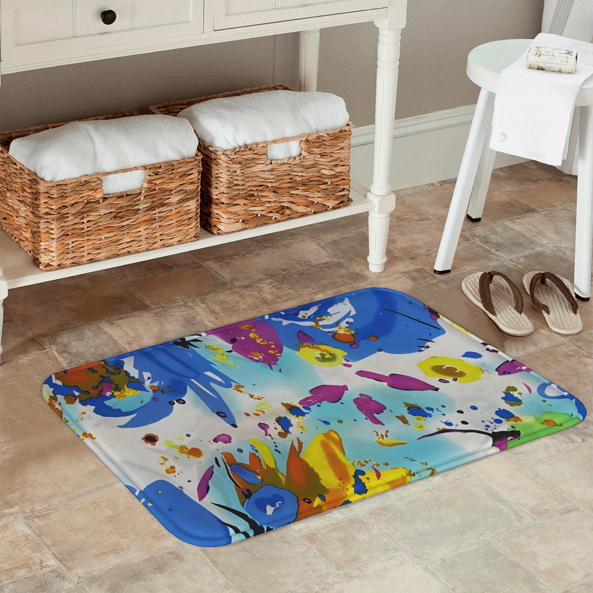 1 Abstract expressionist Kitch - Printed Rug Abstract のレビューと価格