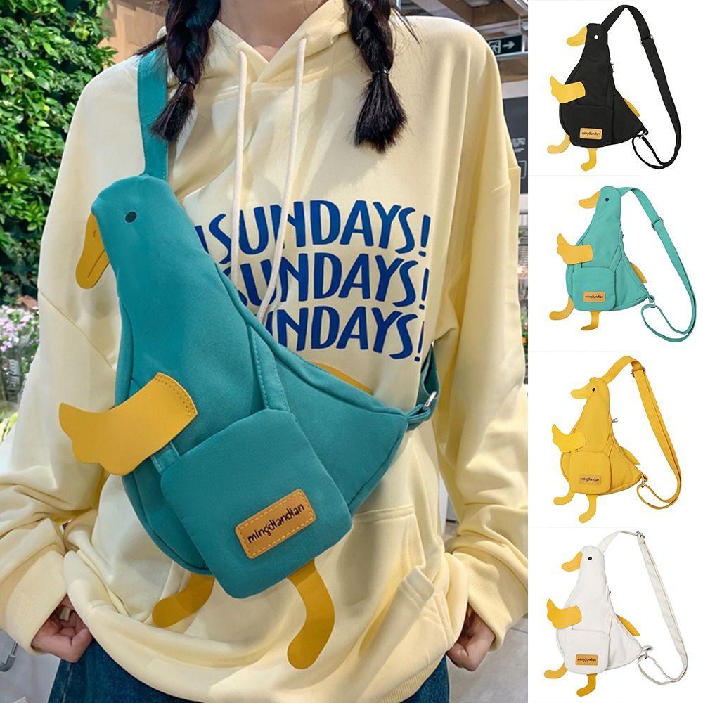 Sweet Canvas Funny Duck Crossb - Interior Design Korean Style のレビューと価格