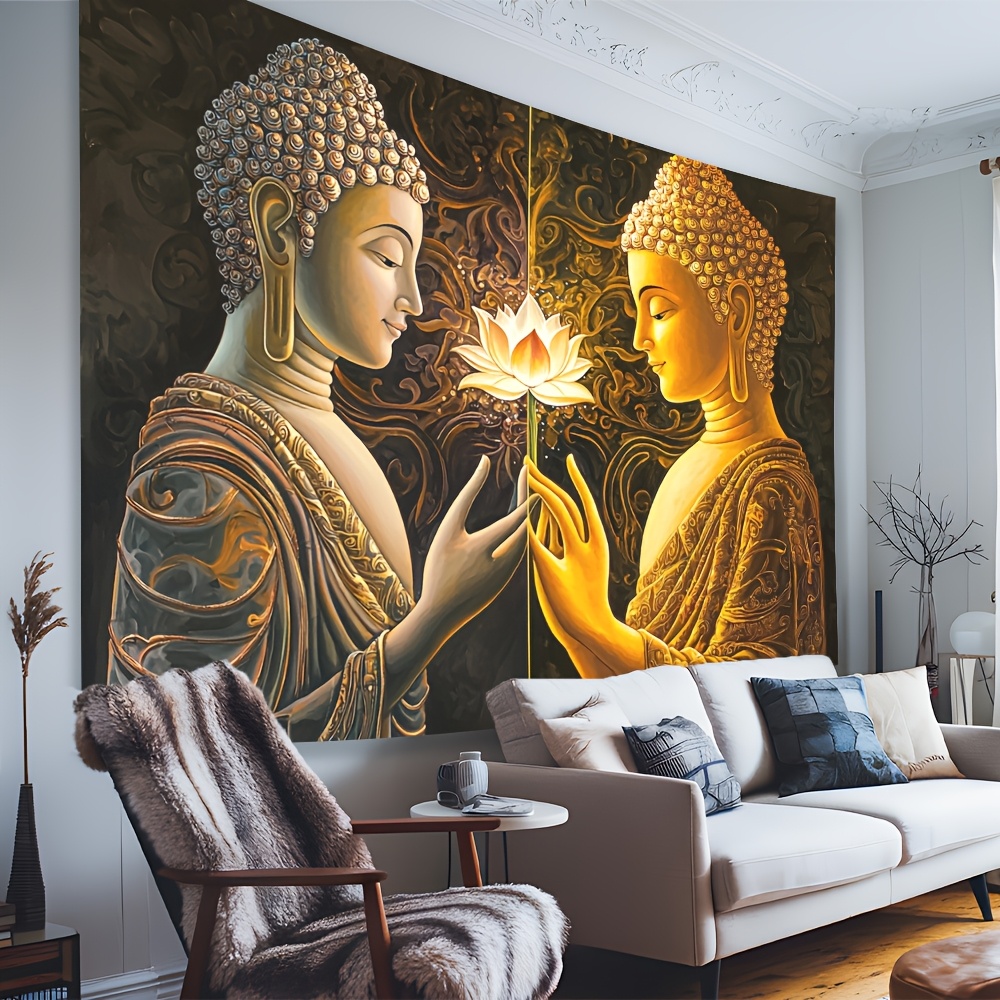 Buddha Lotus Wall Tapestry Spi - Interior Design Zen Style のレビューと価格