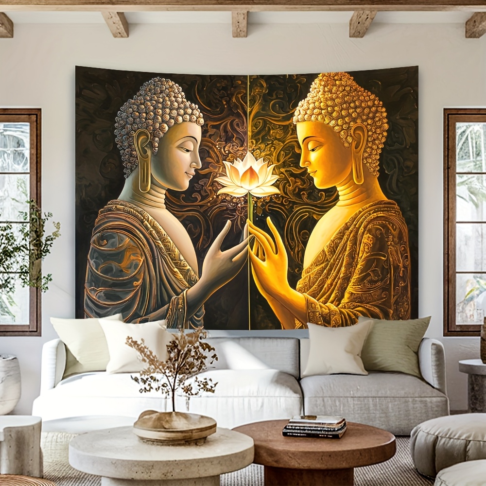 Buddha Lotus Wall Tapestry Spi - Interior Design Zen Style のレビューと価格