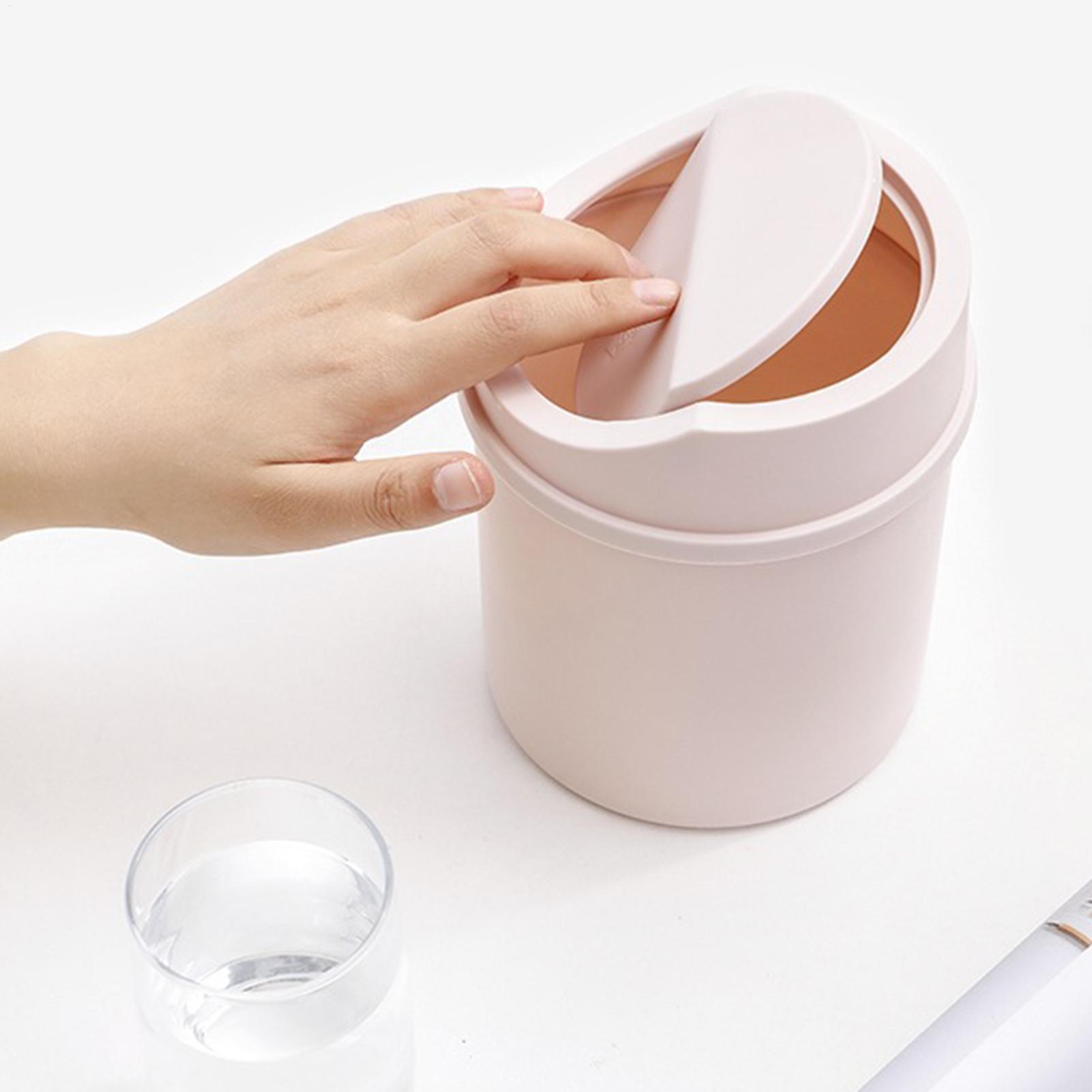 Mini Desktop Trash Can with Li - Interior Design Your Room のレビューと価格