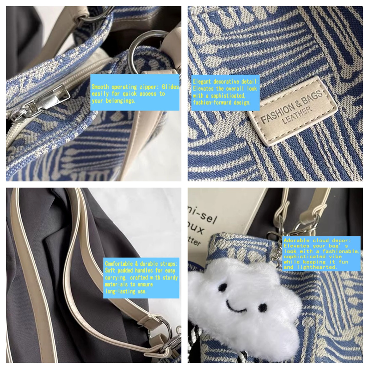 New Korean Style Canvas Bag La - Interior Design Korean Style のレビューと価格