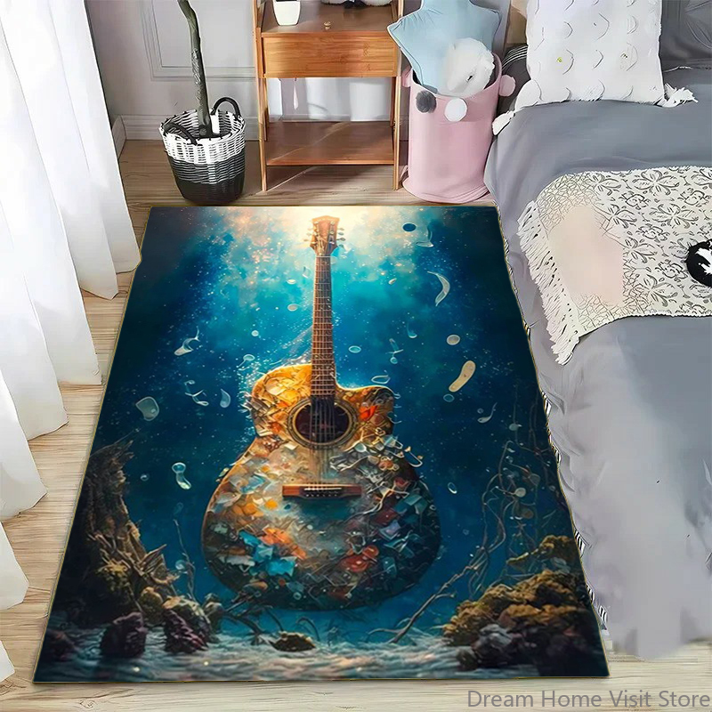 Abstract Art Musical Instrumen - Printed Rug Abstract のレビューと価格
