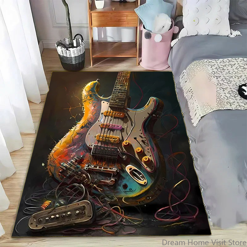 Abstract Art Musical Instrumen - Printed Rug Abstract のレビューと価格