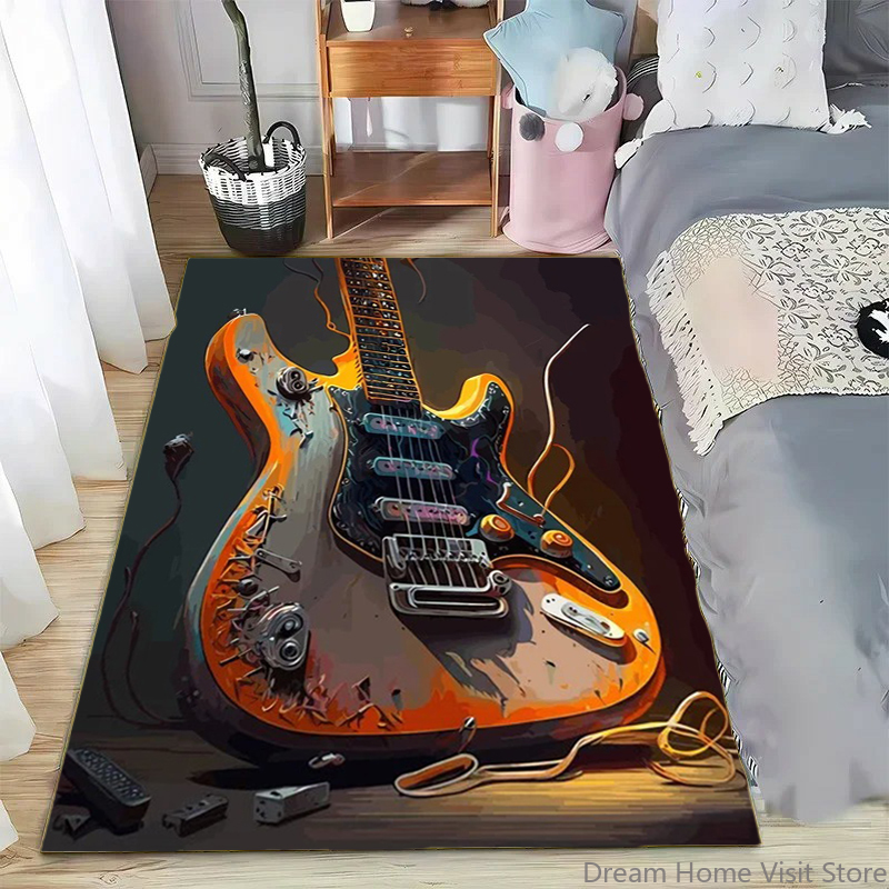 Abstract Art Musical Instrumen - Printed Rug Abstract のレビューと価格