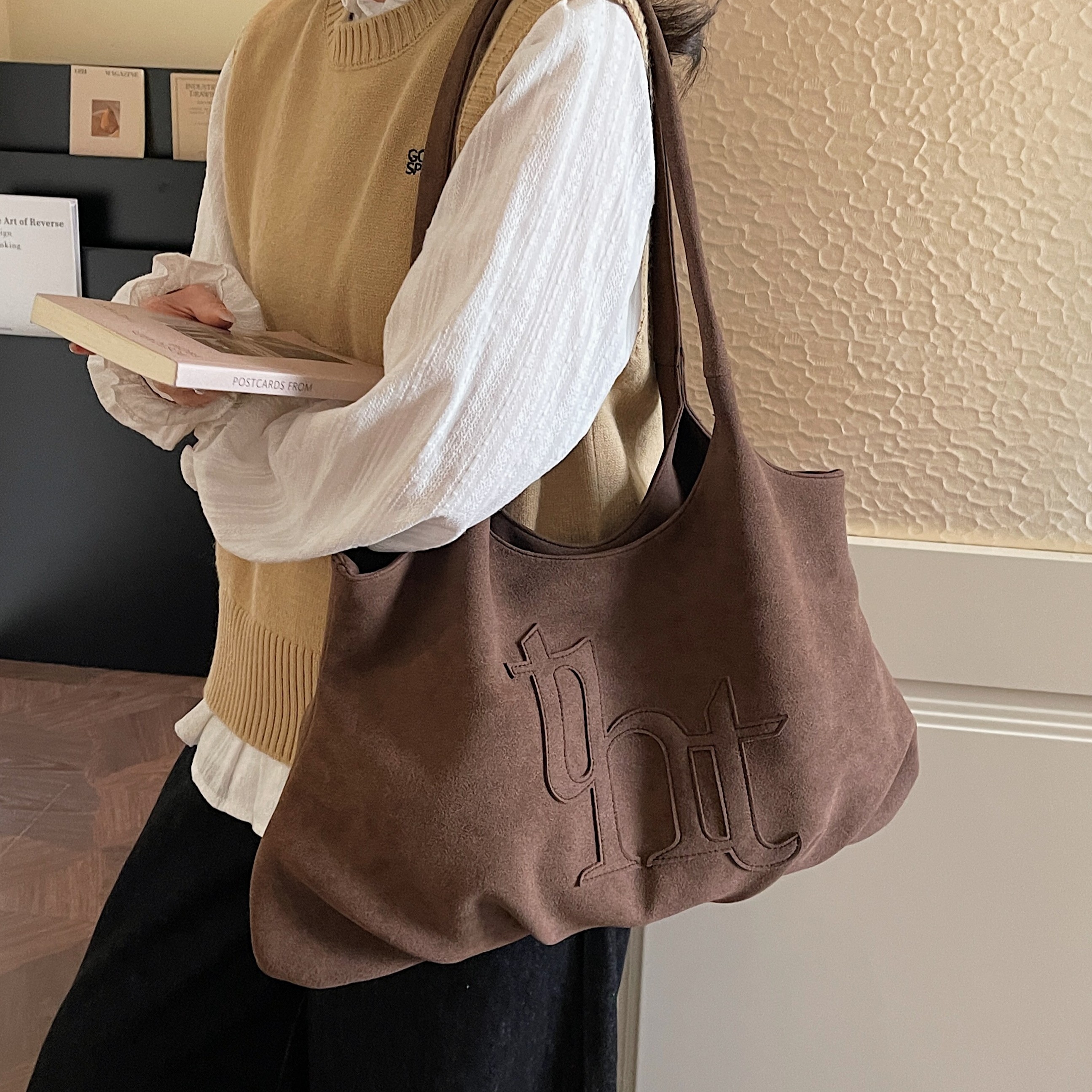 Korean Style Suede Ladies Shou - Interior Design Korean Style のレビューと価格
