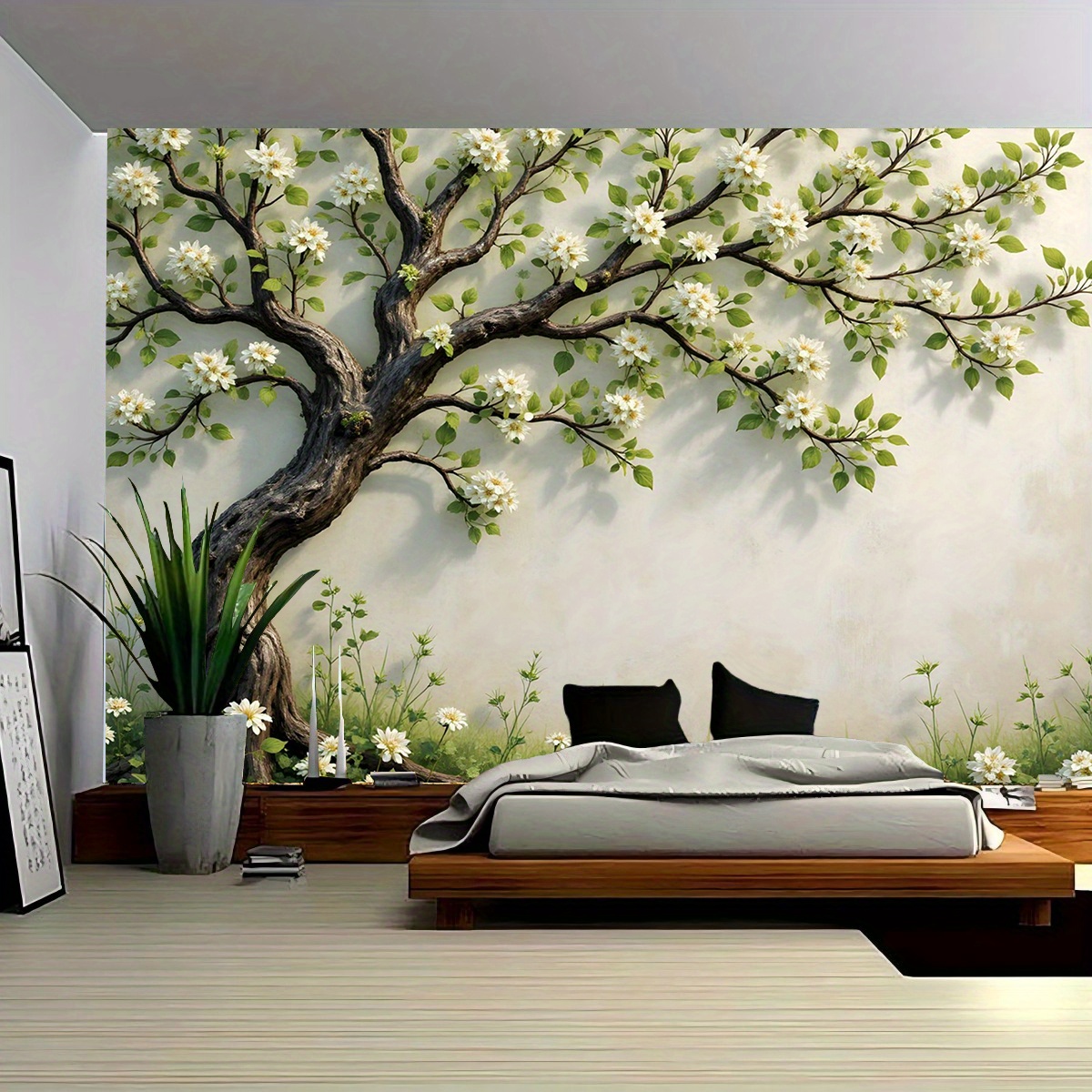 3D Blossoming Tree Wall Mural  - Interior Design Zen Style のレビューと価格