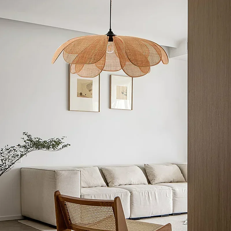 Japanese Rattan Flower Petal P - Interior Design Zen Style のレビューと価格