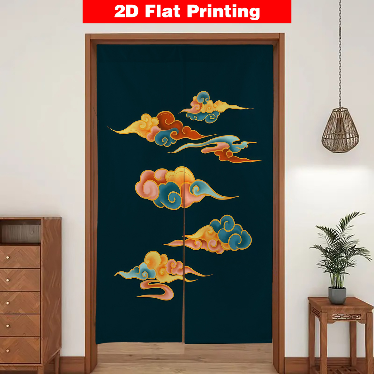Japanese Door Curtain Screen D - Interior Design Zen Style のレビューと価格