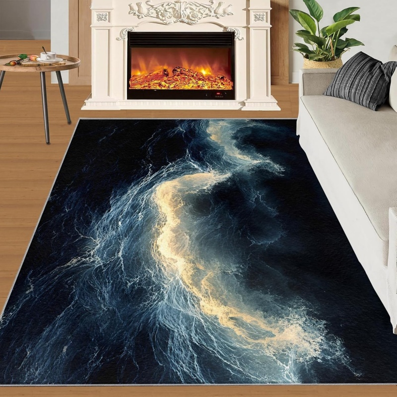 Nature Woman Face Area Rug Abs - Printed Rug Abstract のレビューと価格