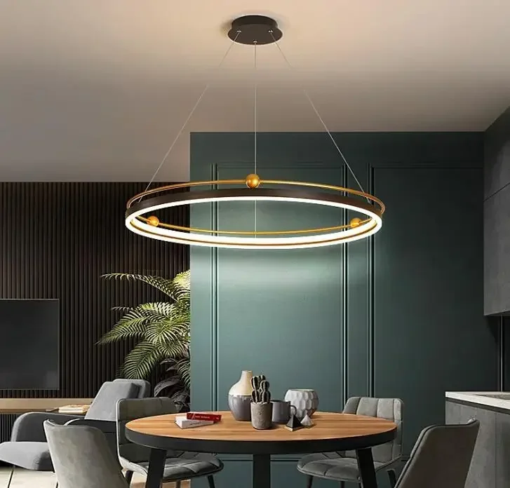 Modern led chandelier circle l - Interior Design Online Free のレビューと価格
