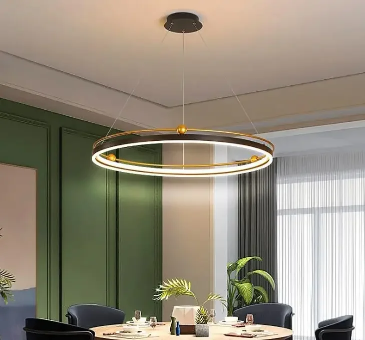 Modern led chandelier circle l - Interior Design Online Free のレビューと価格