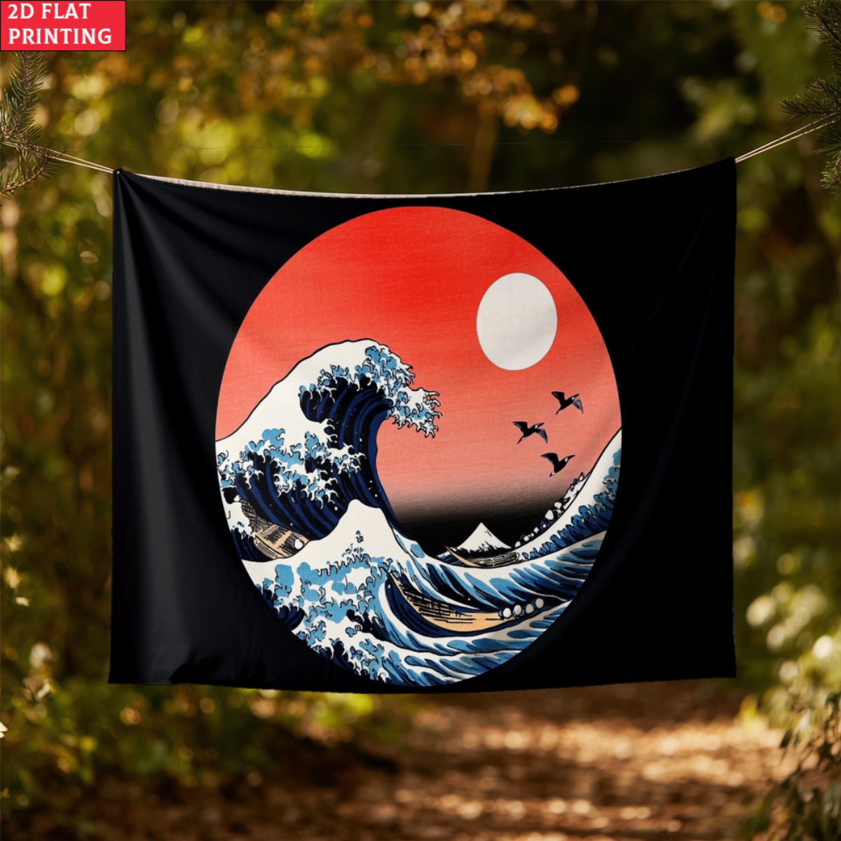unframed Japanese Wave Sunset  - Interior Design Zen Style のレビューと価格