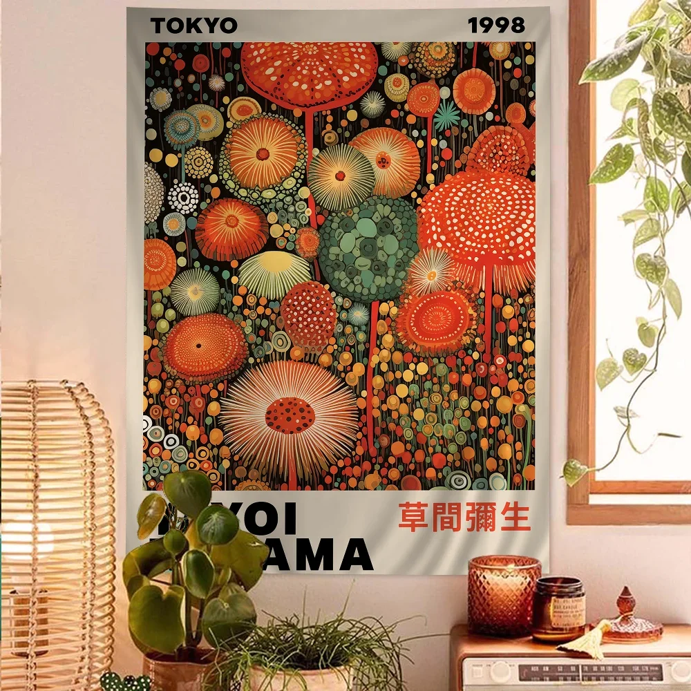 Abstract Yayoi Kusama Anime Ta - Printed Rug Abstract のレビューと価格