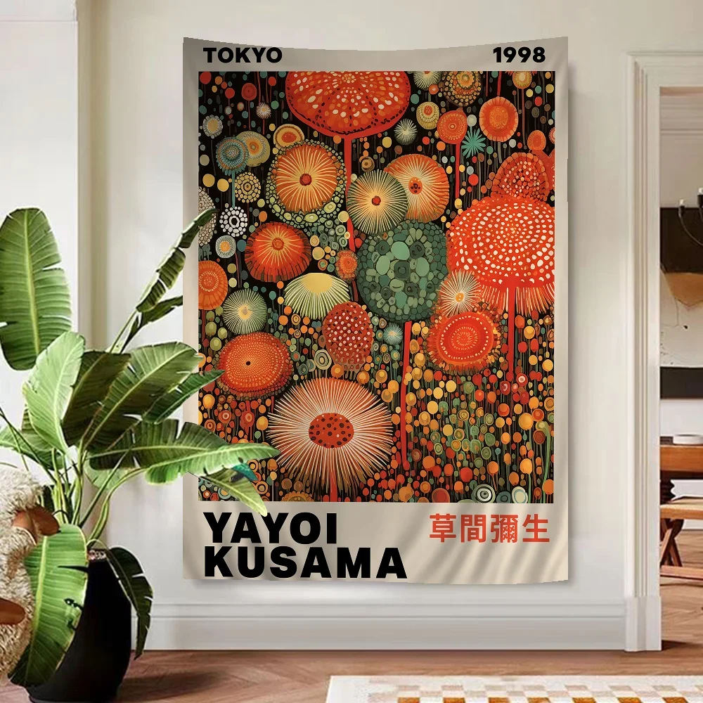 Abstract Yayoi Kusama Anime Ta - Printed Rug Abstract のレビューと価格